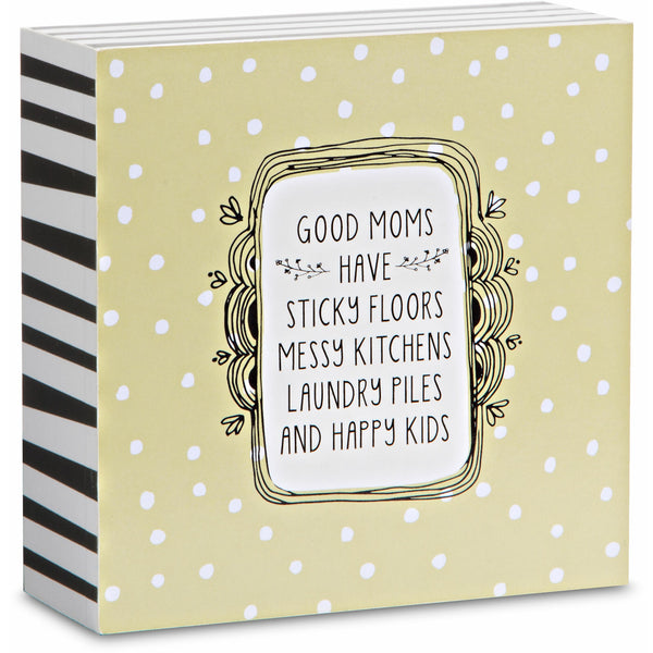 pavilion gift company Good Moms 4" x 4" Plaque