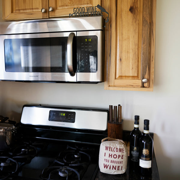 Pavilion Gift Company Good Wine Metal Door Topper