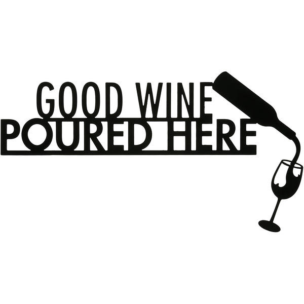 pavilion gift company Good Wine Metal Door Topper
