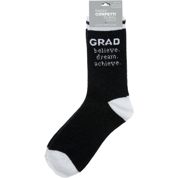 Pavilion Gift Company Grad Unisex Crew Sock