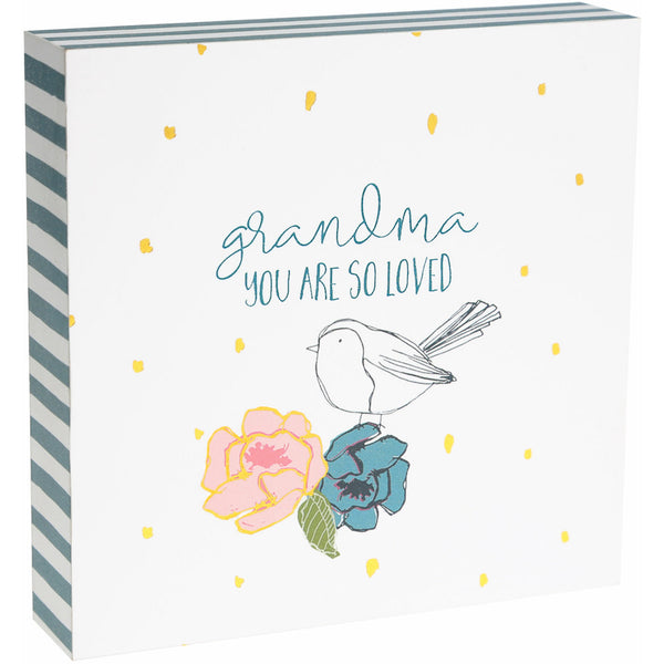 pavilion gift company Grandma 4.5" x 4.5" Plaque