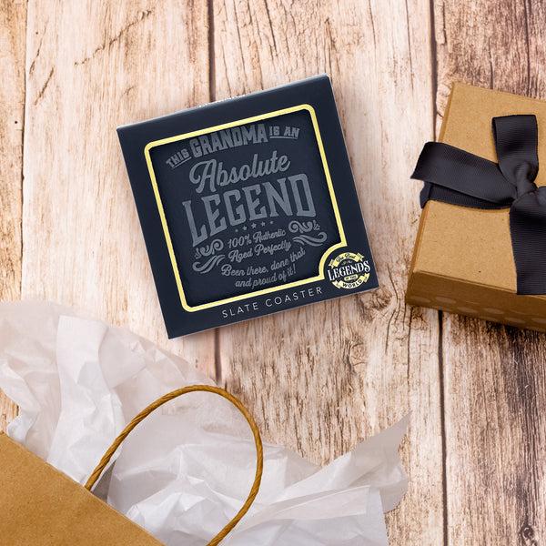 Pavilion Gift Company Grandma 4" Slate Coaster