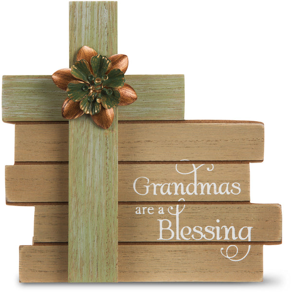 pavilion gift company Grandma 6" Cross Plaque