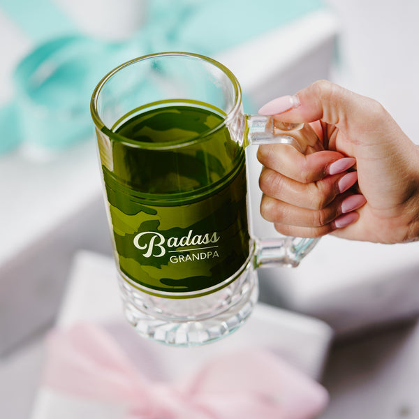 Pavilion Gift Company Grandpa 16 Oz Glass Stein