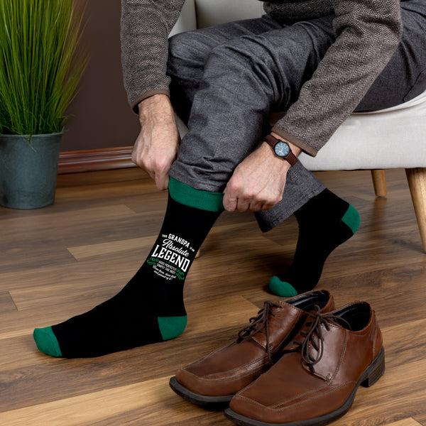 Pavilion Gift Company Grandpa Bamboo Crew Socks