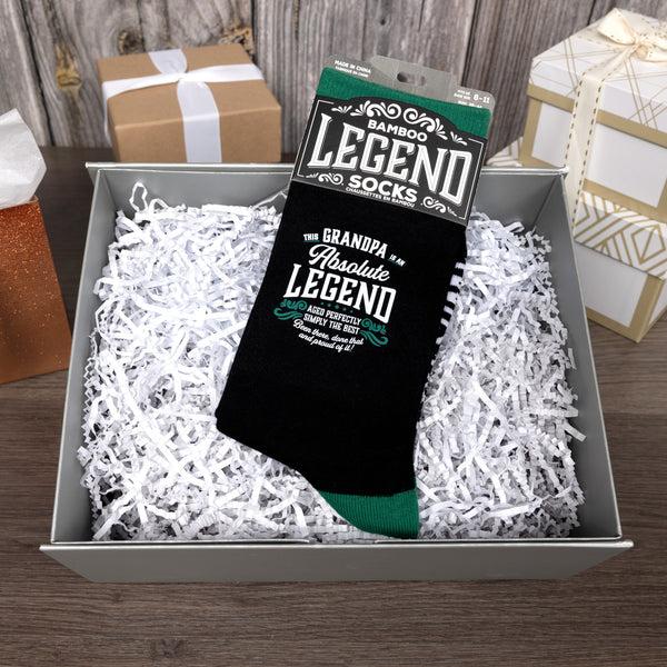 Pavilion Gift Company Grandpa Bamboo Crew Socks