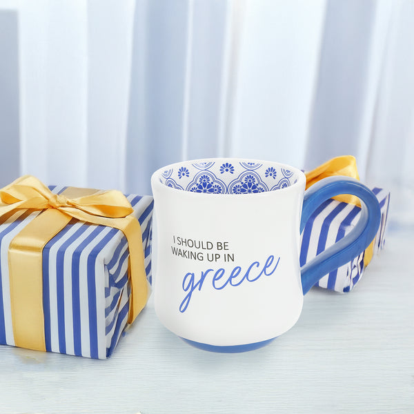 Pavilion Gift Company Greece 16 Oz Mug