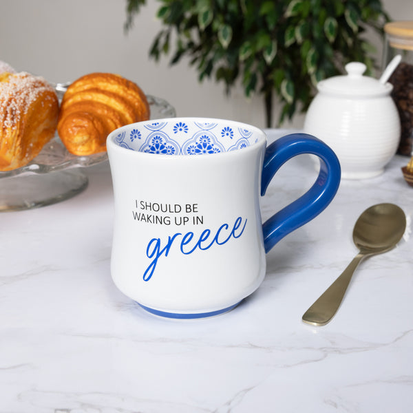 Pavilion Gift Company Greece 16 Oz Mug