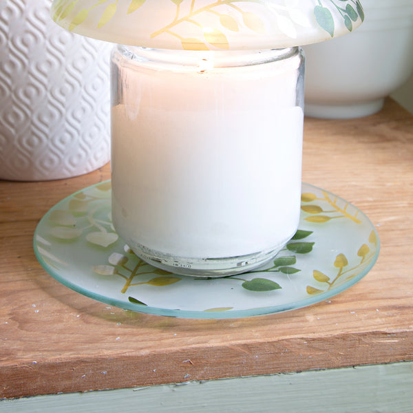 Pavilion Gift Company Green Fern Candle Tray