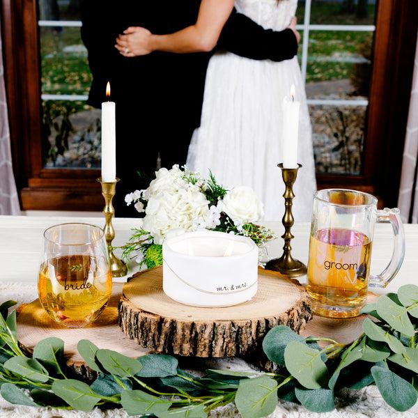 Pavilion Gift Company Groom 16 Oz Glass Stein