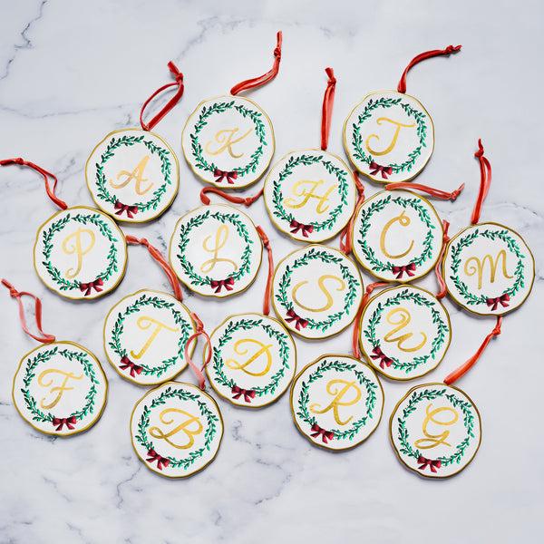 Pavilion Gift Company H 4" Monogram Ornament