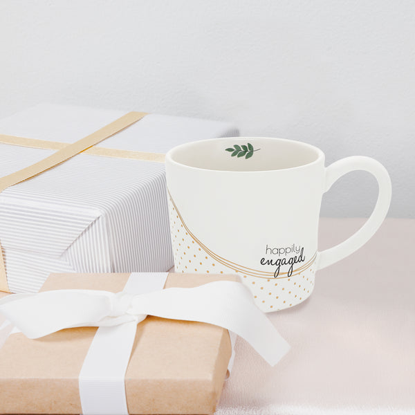 Pavilion Gift Company Happily Engaged 15 Oz Cup