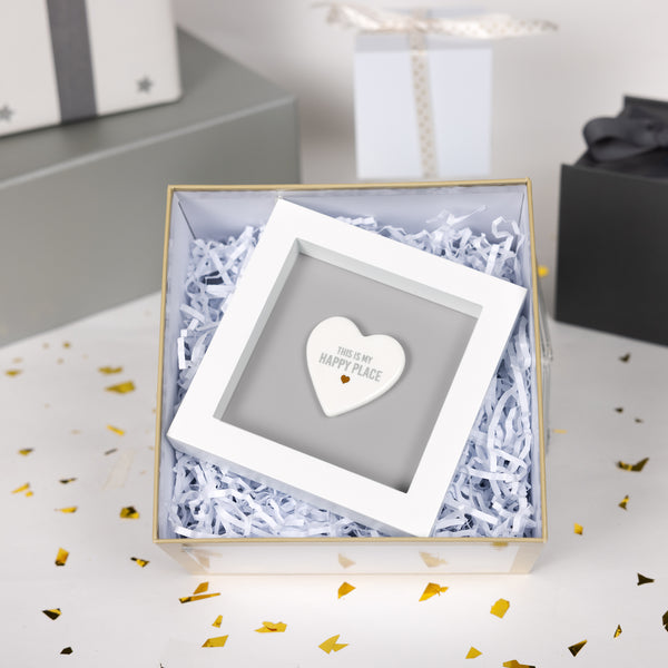 Pavilion Gift Company Happy Place 4.75" Plaque