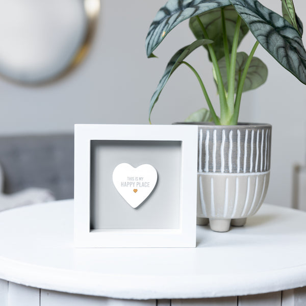 Pavilion Gift Company Happy Place 4.75" Plaque
