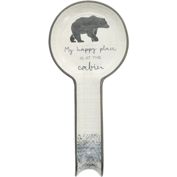 pavilion gift company Happy Place 9" Spoon Rest