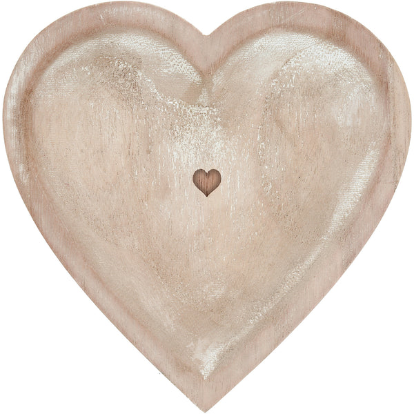 pavilion gift company Heart 7" Wood Dish