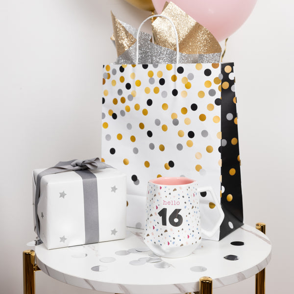 Pavilion Gift Company Hello 16 17 Oz Geometric Cup