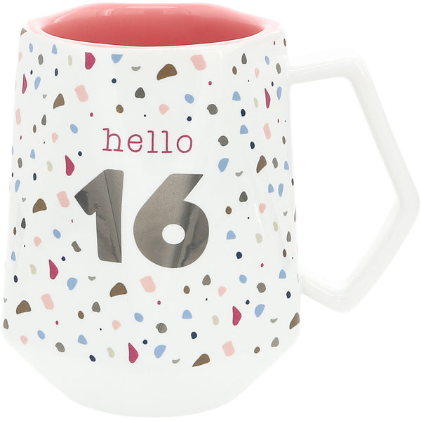 pavilion gift company Hello 16 17 oz Geometric Cup