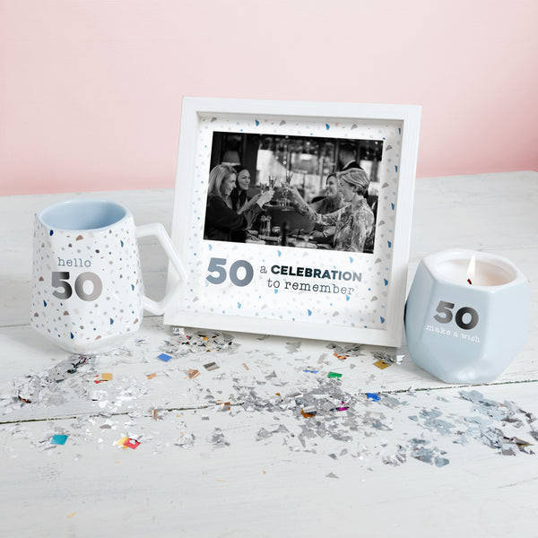 Pavilion Gift Company Hello 50 17 Oz Geometric Cup