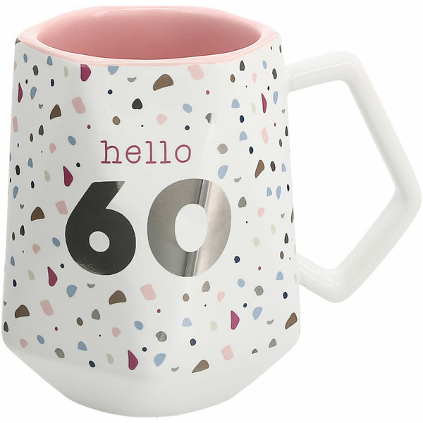 pavilion gift company Hello 60 17 oz Geometric Cup