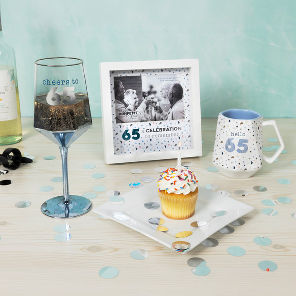 Pavilion Gift Company Hello 65 17 Oz Geometric Cup