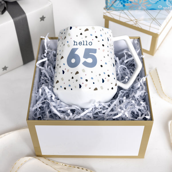 Pavilion Gift Company Hello 65 17 Oz Geometric Cup