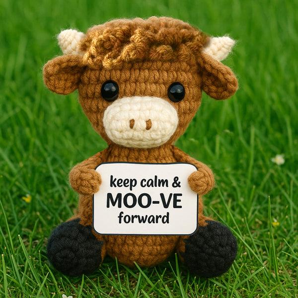 Pavilion Gift Company Highland Cow Crocheted Mini