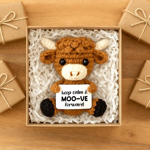 Pavilion Gift Company Highland Cow Crocheted Mini