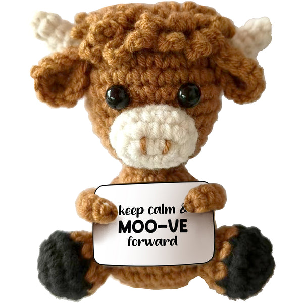pavilion gift company Highland Cow Crocheted Mini