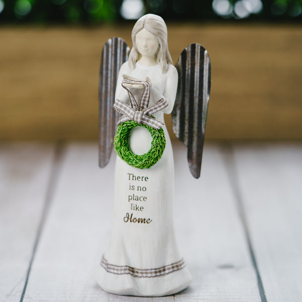 Pavilion Gift Company Home 6" Angel Holding Wreath