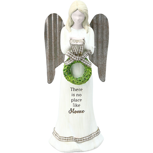 pavilion gift company Home 6" Angel Holding Wreath