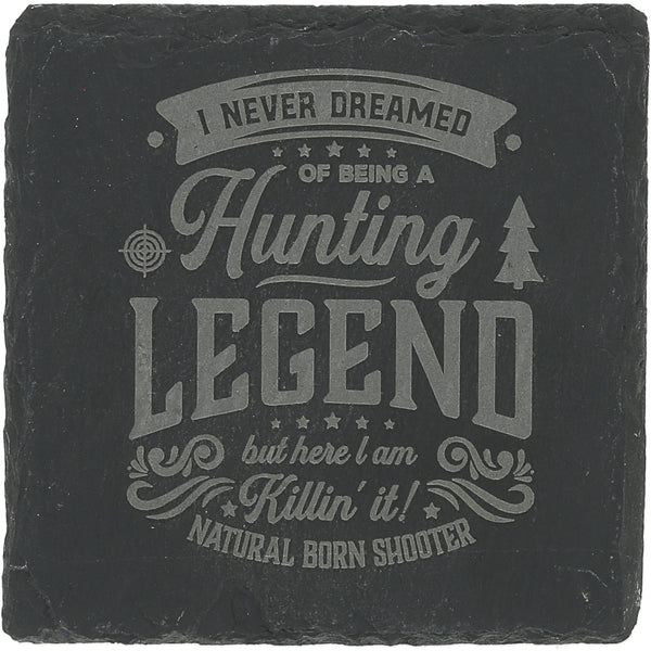 pavilion gift company Hunting 4" Slate Coaster