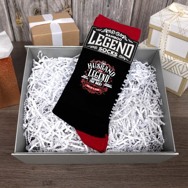 Pavilion Gift Company Husband Bamboo Crew Socks