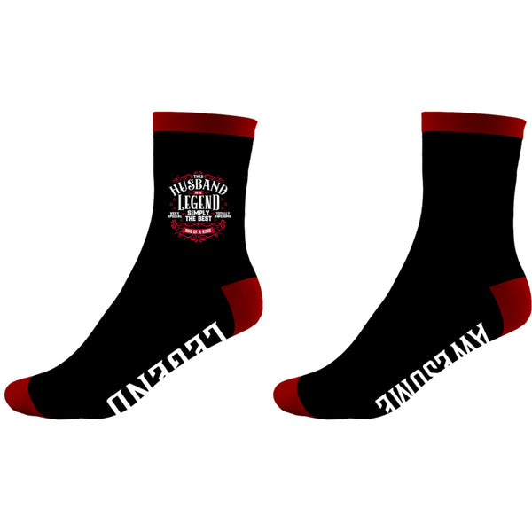 pavilion gift company Husband Bamboo Crew Socks