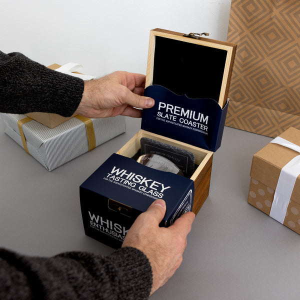 Pavilion Gift Company Husband Rocks Glass Gift Box
