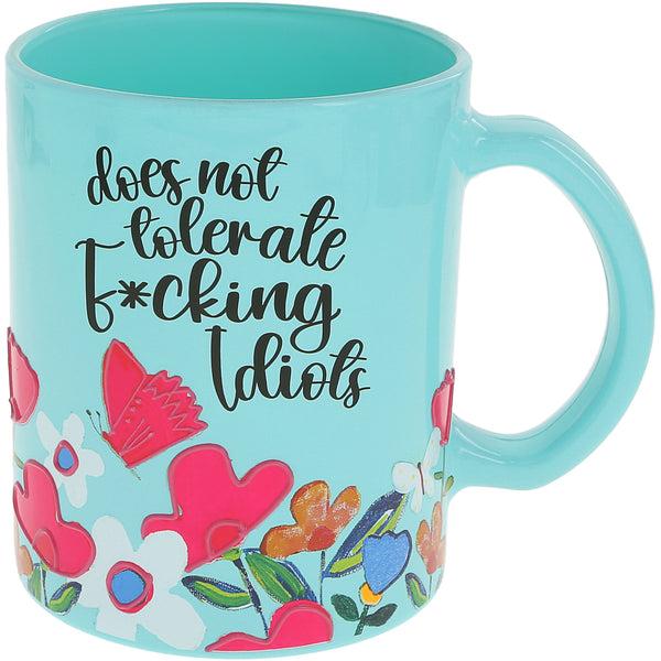 pavilion gift company Idiots 18 oz Glass Mug