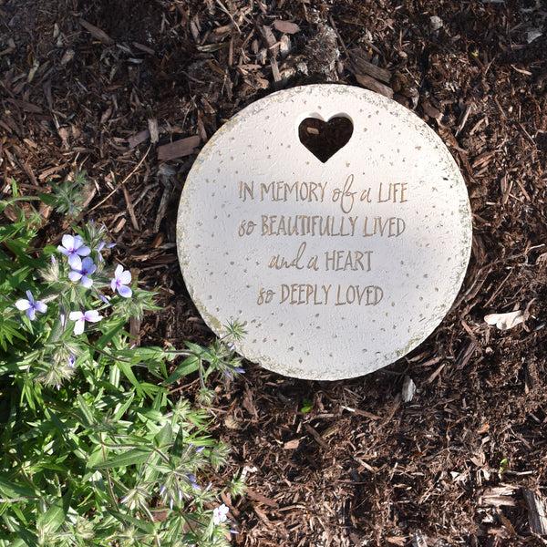 Pavilion Gift Company In Memory 10" Garden Stone