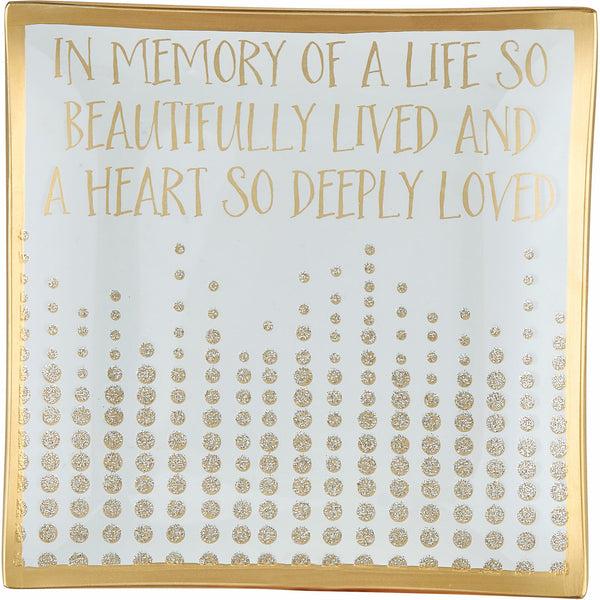 pavilion gift company In Memory Square Plate
