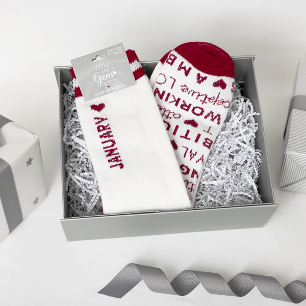Pavilion Gift Company January M/L Unisex Crew Sock