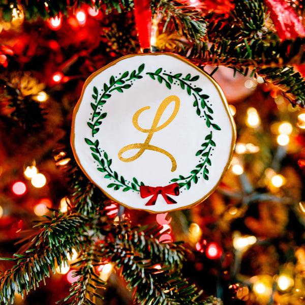 Pavilion Gift Company L 4" Monogram Ornament
