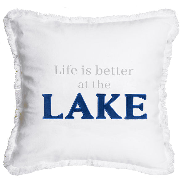 pavilion gift company Lake 18" Throw Pillow Cover
