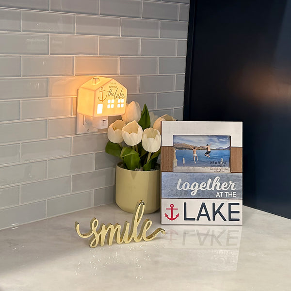 Pavilion Gift Company Lake 3.5" Ceramic Night Light