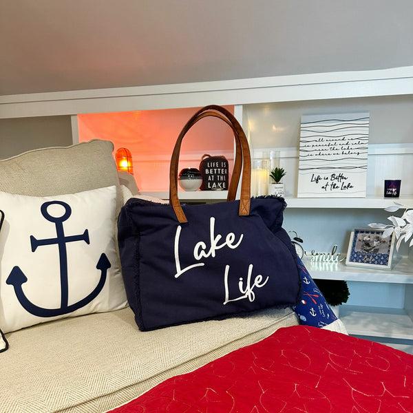 Pavilion Gift Company Lake Canvas Tote