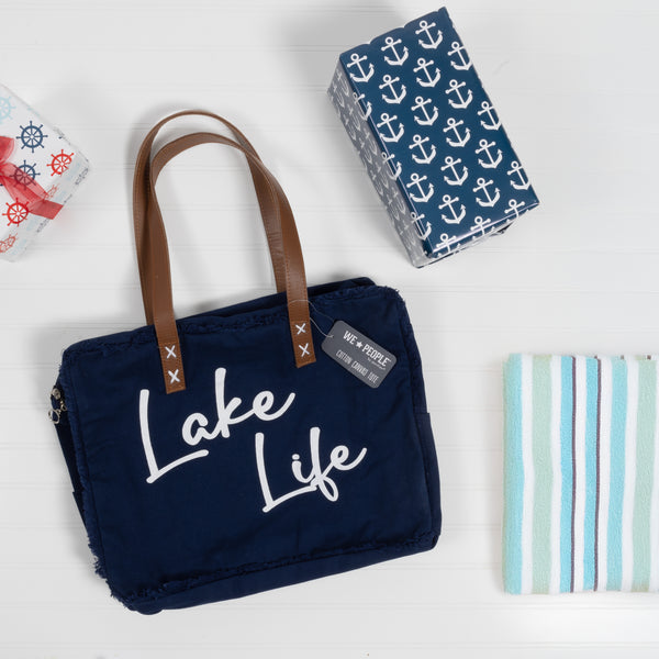 Pavilion Gift Company Lake Canvas Tote