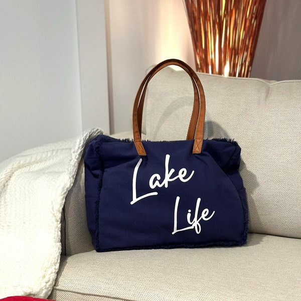Pavilion Gift Company Lake Canvas Tote