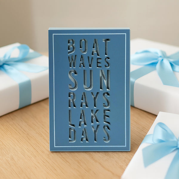 Pavilion Gift Company Lake Days 4" X 6" MDF Plaque