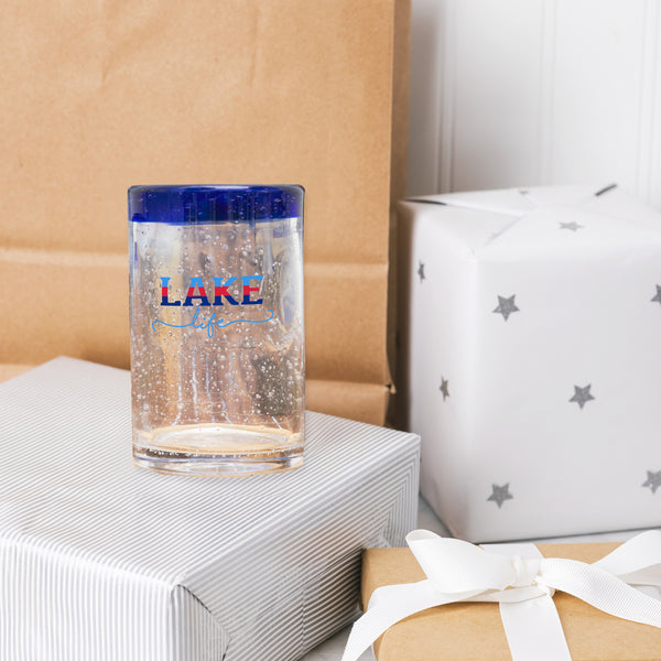 Pavilion Gift Company Lake Life 15 Oz Bubble Glass