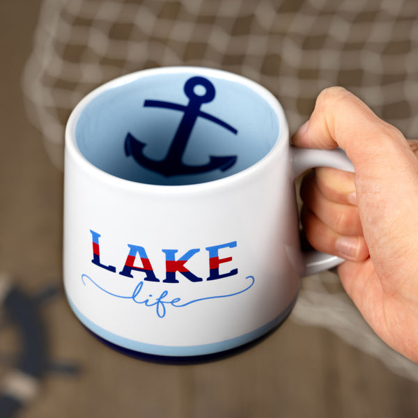 Pavilion Gift Company Lake Life 18 Oz Mug