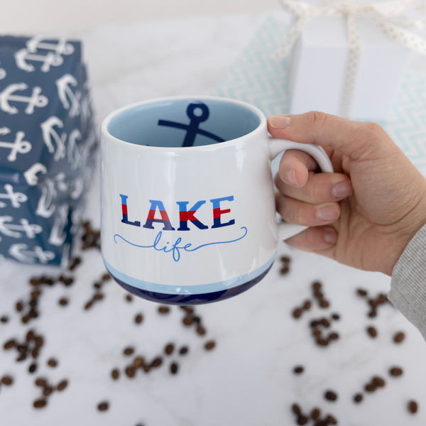 Pavilion Gift Company Lake Life 18 Oz Mug