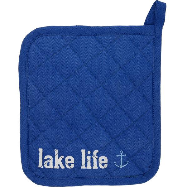 pavilion gift company Lake Life 8 " x 9" Pot Holder